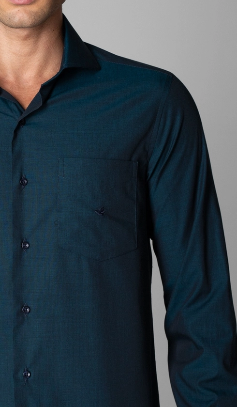 Camisa Manga Longa Lisa Fio a Fio