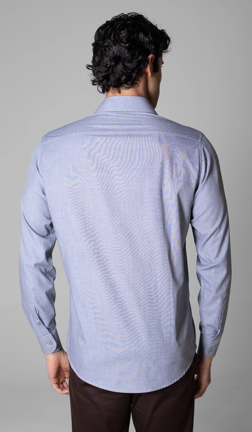 Camisa Manga Longa Lisa Fio a Fio