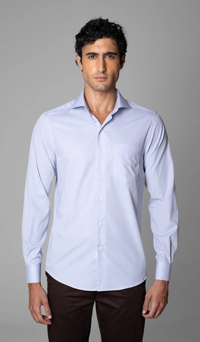 Camisa Manga Longa Lisa Fio a Fio