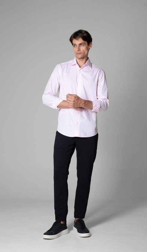 Camisa Manga Longa Slim Lisa Premium