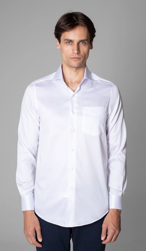 Camisa Social Lisa Cetim Premium
