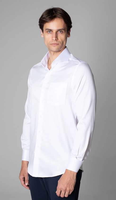 Camisa Social Lisa Cetim Premium