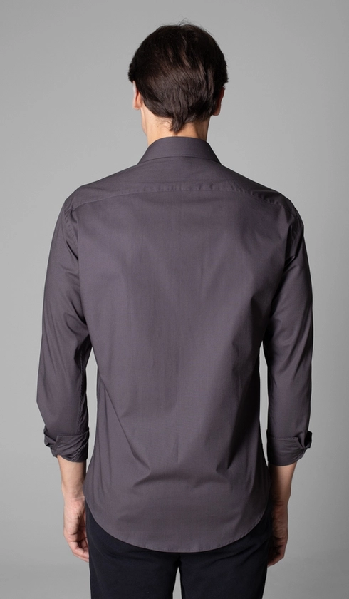 Camisa Manga Longa Lisa Slim Stretch
