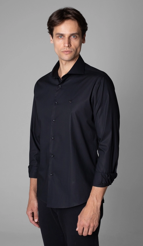 Camisa Manga Longa Lisa Slim Stretch
