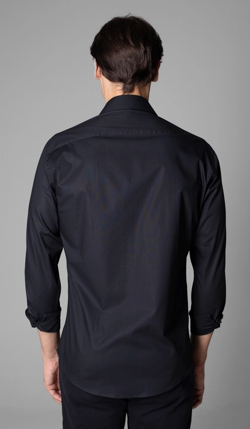 Camisa Manga Longa Lisa Slim Stretch
