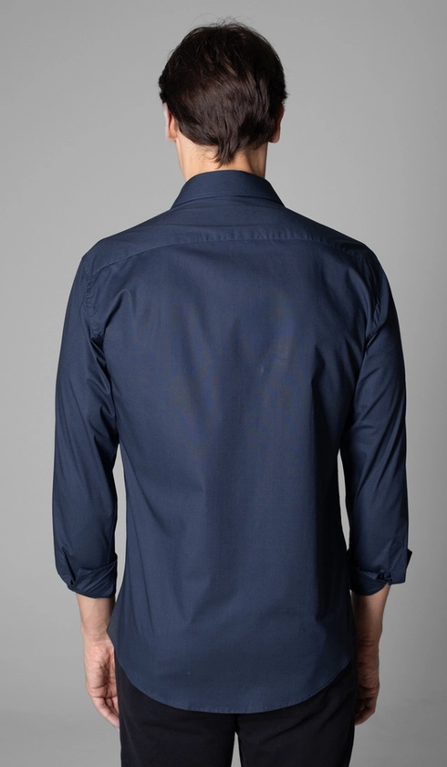 Camisa Manga Longa Lisa Slim Stretch