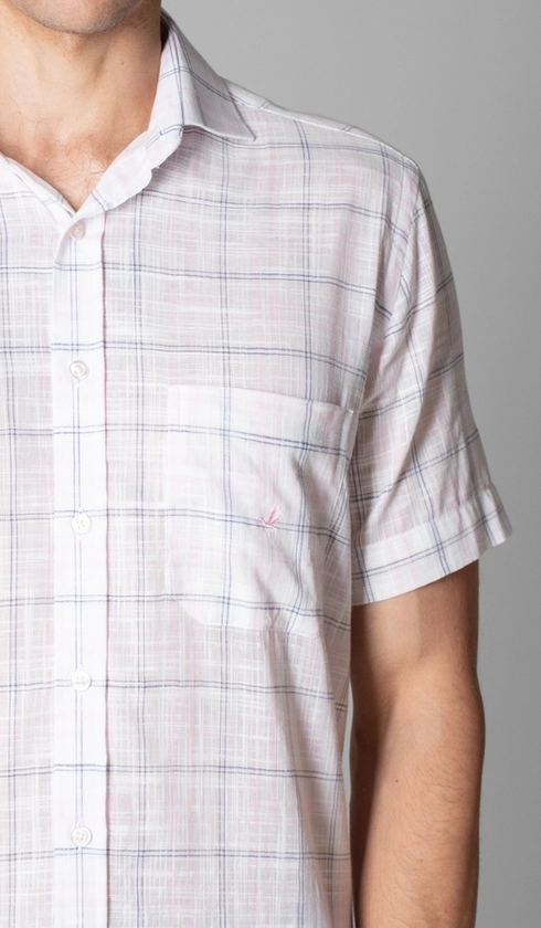 Camisa Manga Curta Xadrez