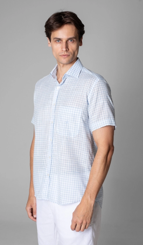 Camisa Manga Curta Xadrez