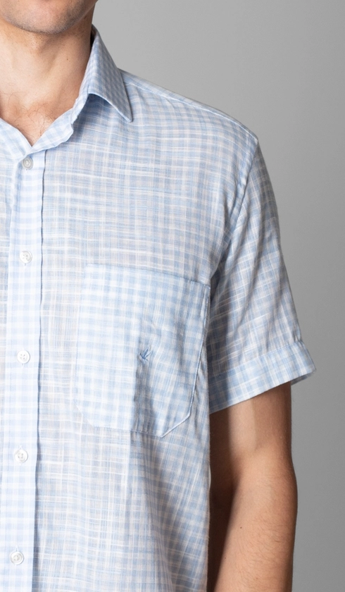 Camisa Manga Curta Xadrez