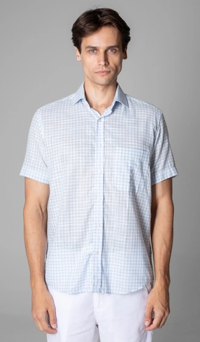 Camisa Manga Curta Xadrez