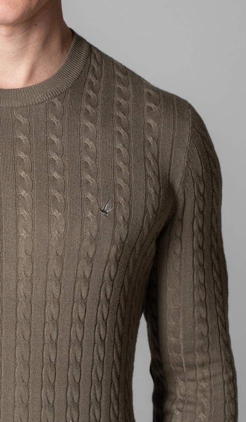 Malha Tricot Gola Careca Fantasia