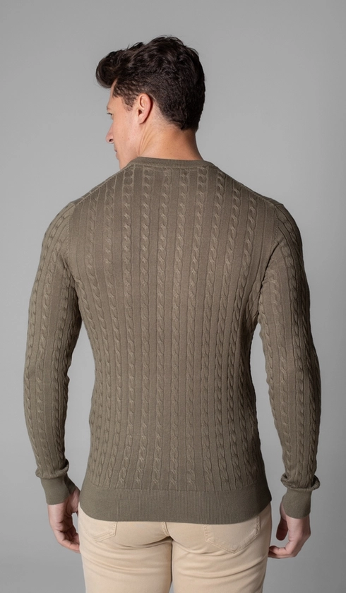 Malha Tricot Gola Careca Fantasia
