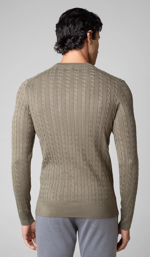 Malha Tricot Gola Careca Fantasia