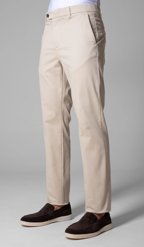 Calça de Sarja Bolso Faca com Stretch