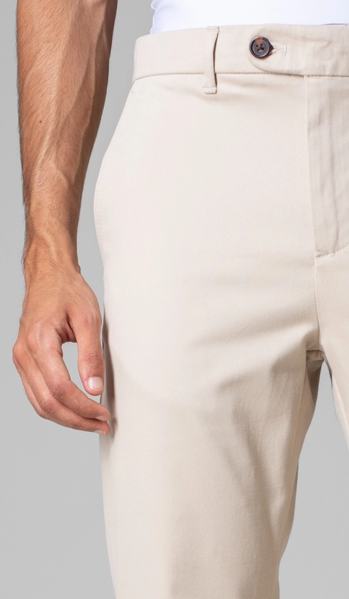 Calça de Sarja Bolso Faca com Stretch