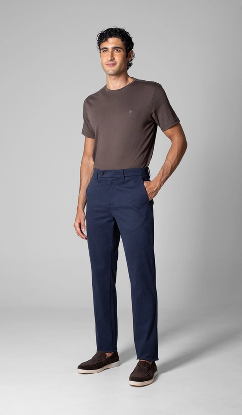 Calça de Sarja Bolso Faca com Stretch