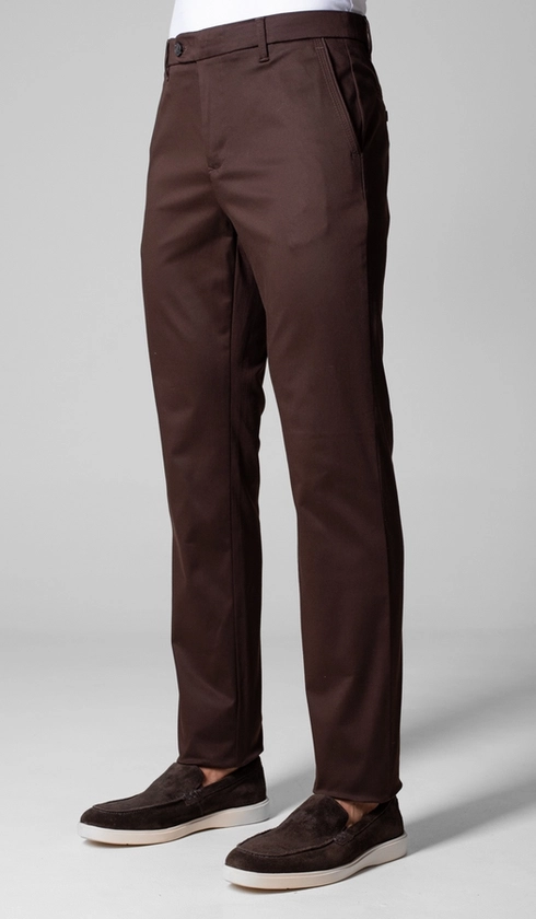 Calça de Sarja Bolso Faca com Stretch