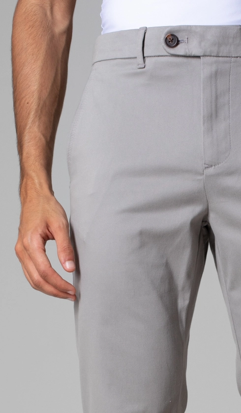 Calça de Sarja Bolso Faca com Stretch