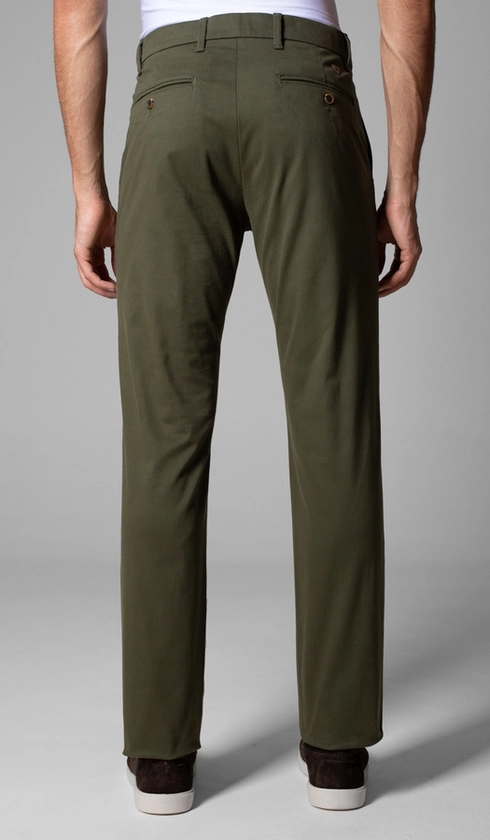Calça de Sarja Bolso Faca com Stretch
