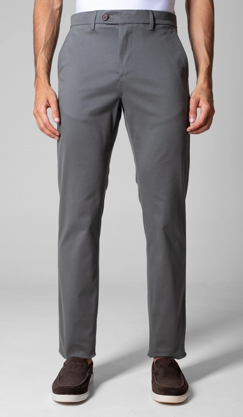 Calça de Sarja Bolso Faca com Stretch