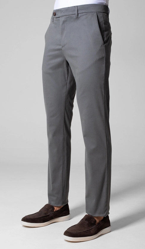 Calça de Sarja Bolso Faca com Stretch