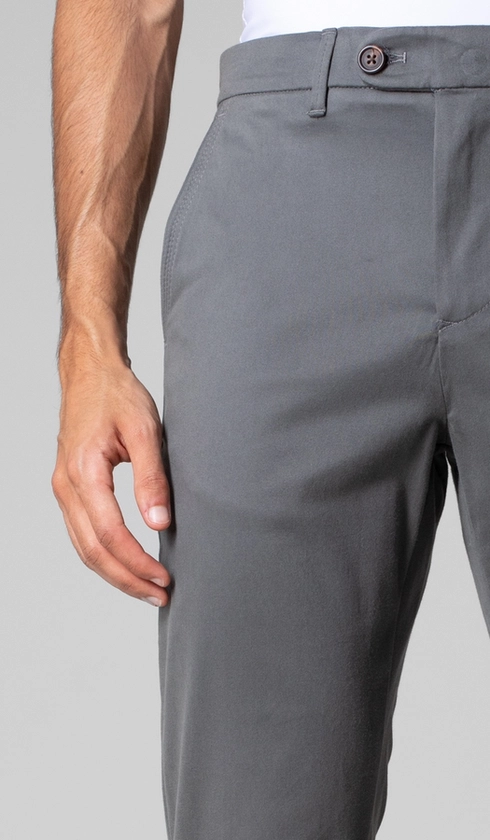 Calça de Sarja Bolso Faca com Stretch