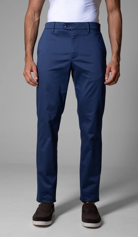 Calça de Sarja Bolso Faca com Stretch