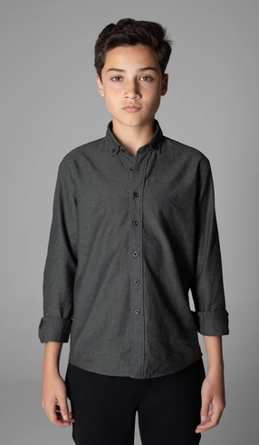 Camisa Manga Longa Oxford Button Down