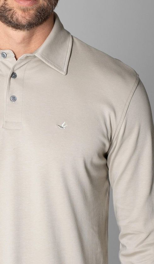 Polo Manga Longa Lisa Interlok