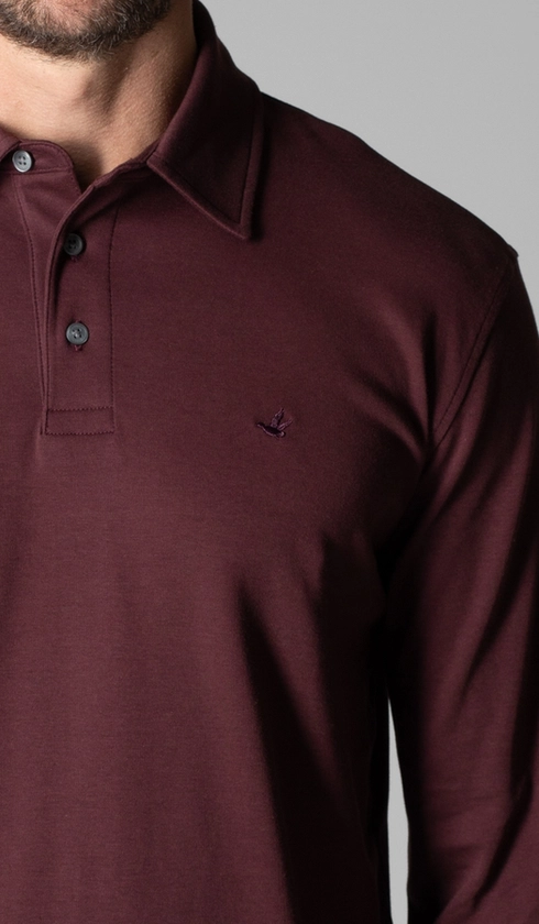 Polo Manga Longa Lisa Interlok