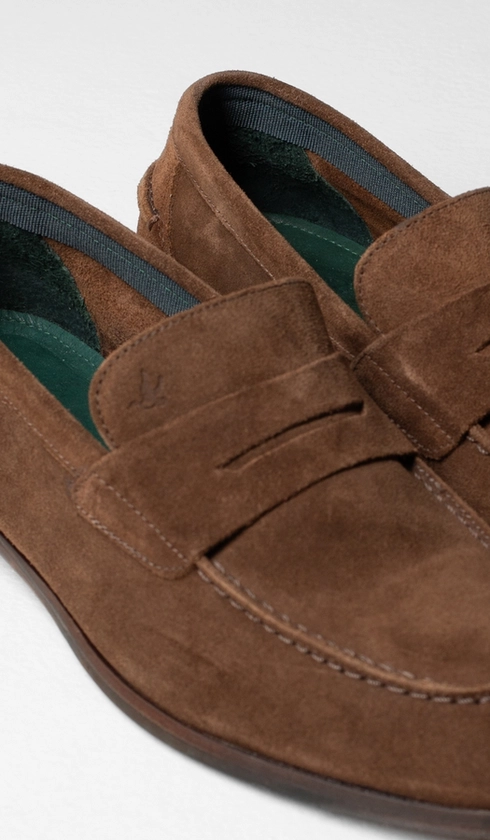 Sapato Mocassim Torino Gravata Camurça