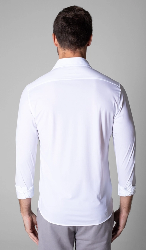 Camisa Manga Longa Lisa Malha Poliamida