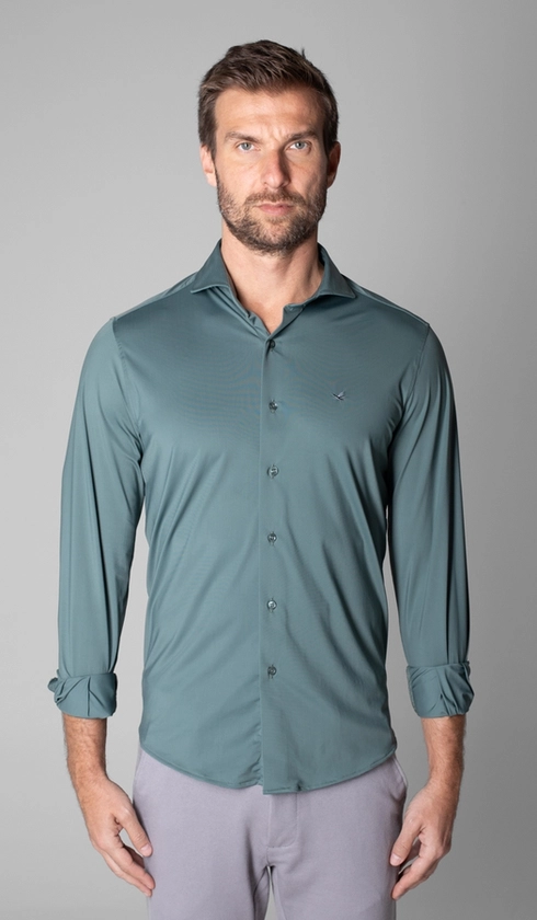 Camisa Manga Longa Lisa Malha Poliamida