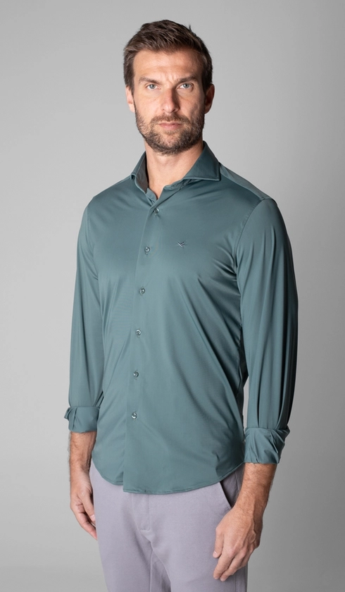 Camisa Manga Longa Lisa Malha Poliamida