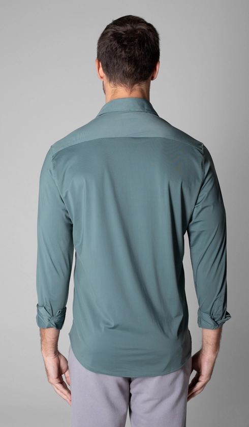 Camisa Manga Longa Lisa Malha Poliamida