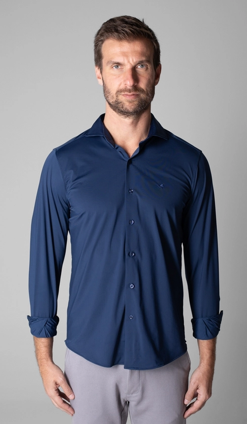 Camisa Manga Longa Lisa Malha Poliamida