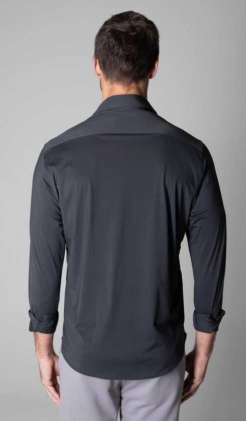 Camisa Manga Longa Lisa Malha Poliamida
