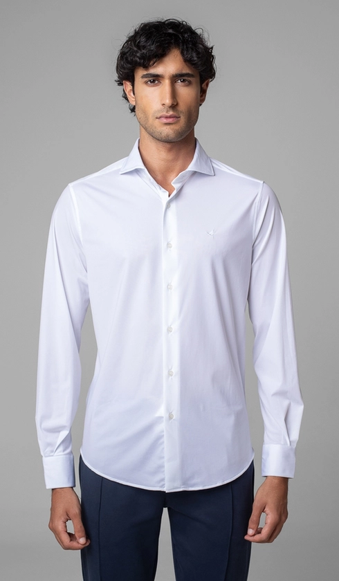 Camisa Manga Longa Lisa Malha Poliamida