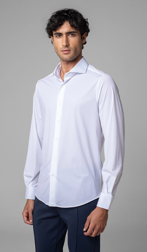 Camisa Manga Longa Lisa Malha Poliamida