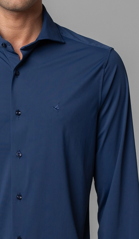 Camisa Manga Longa Lisa Malha Poliamida