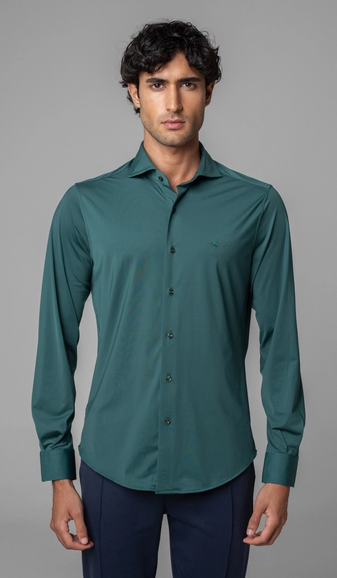 Camisa Manga Longa Lisa Malha Poliamida