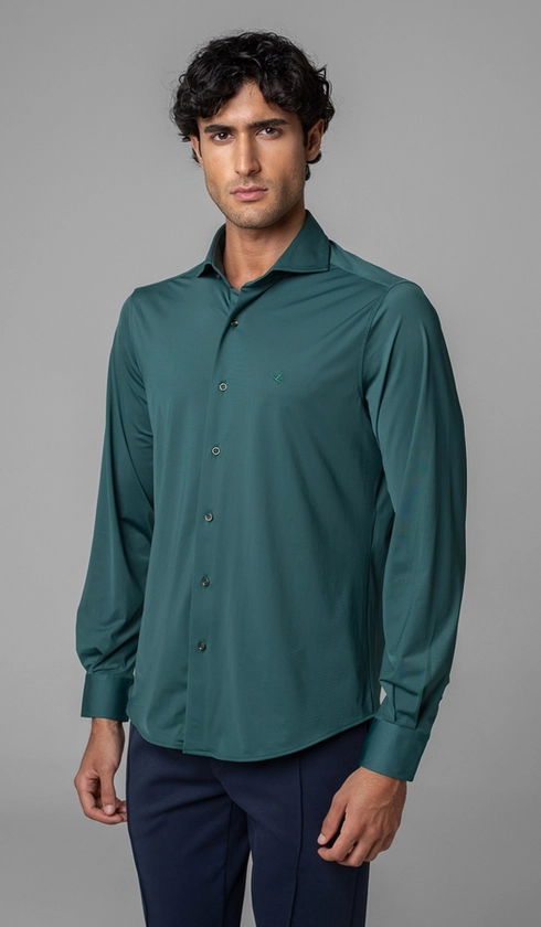 Camisa Manga Longa Lisa Malha Poliamida