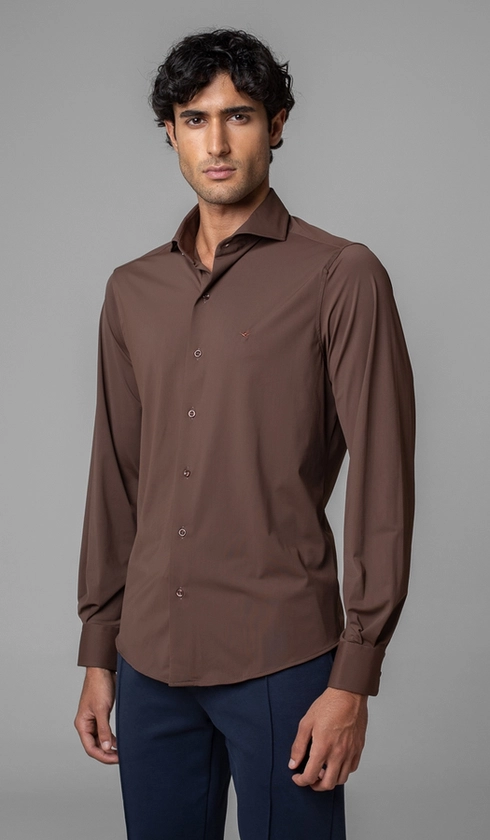 Camisa Manga Longa Lisa Malha Poliamida