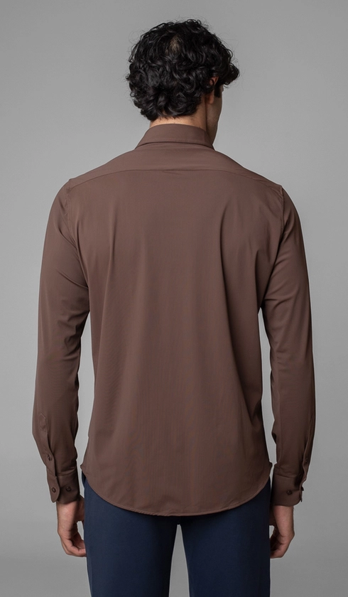 Camisa Manga Longa Lisa Malha Poliamida