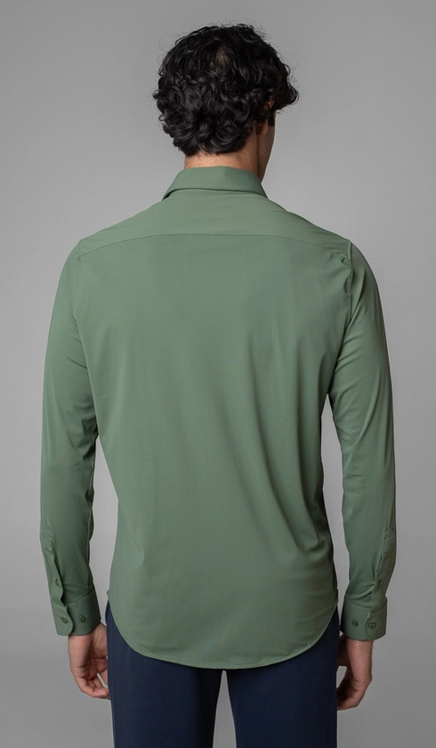 Camisa Manga Longa Lisa Malha Poliamida