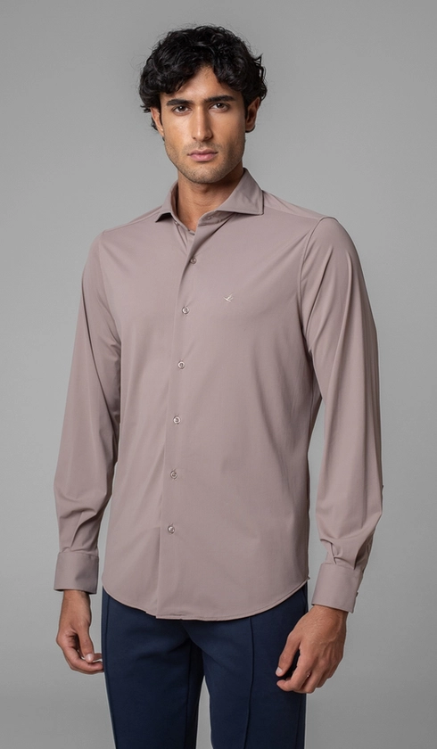 Camisa Manga Longa Lisa Malha Poliamida