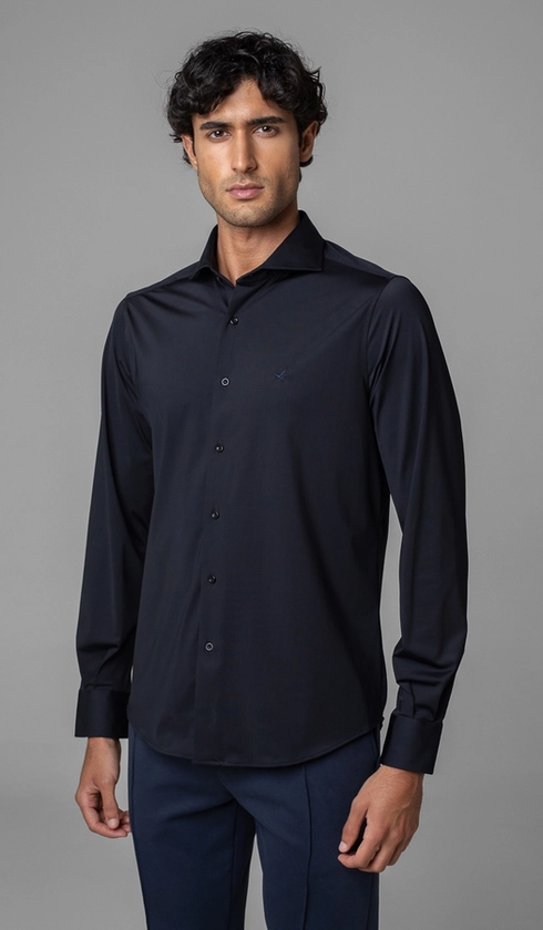Camisa Manga Longa Lisa Malha Poliamida