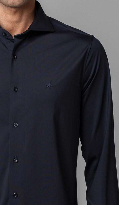 Camisa Manga Longa Lisa Malha Poliamida