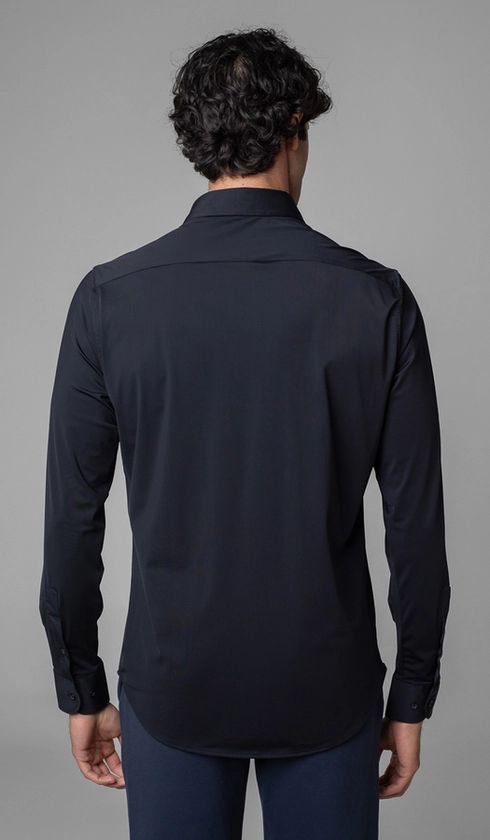 Camisa Manga Longa Lisa Malha Poliamida