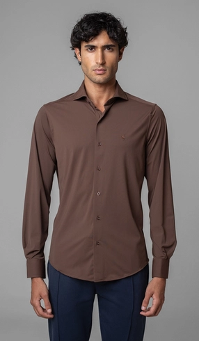 Camisa Manga Longa Lisa Malha Poliamida